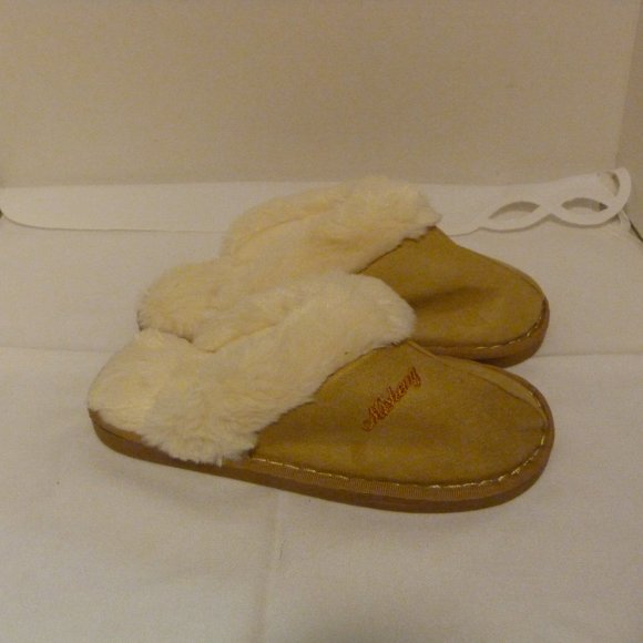 Misheng NEVER WORN Old Stock Women's Faux Suede Fur Lined Slip-Ons Slippers S/M - Picture 4 of 10
